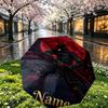 Custom Name Personalized Batman Print Umbrella, Auto Open Close, 8‑Rib Sturdy Frame, Commute Camping Hiking Use, Birthday Gift