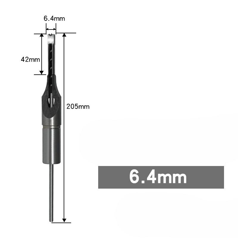6.4/8/9.5/12.7mm HSS Square Hole Drill Bit Auger Bit Steel Mortising Drilling Craving Woodworking Tools