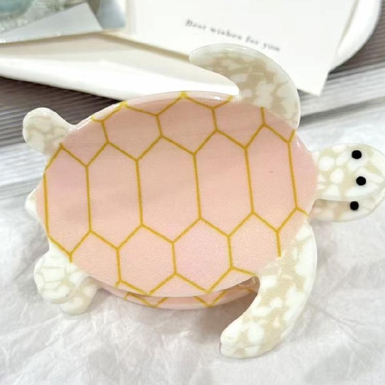 Meeresschildkröten Haarspange für Frauen Mädchen Marine Design Haargummi Acryl Haarklammer für Urlaub und Frisurdekoration