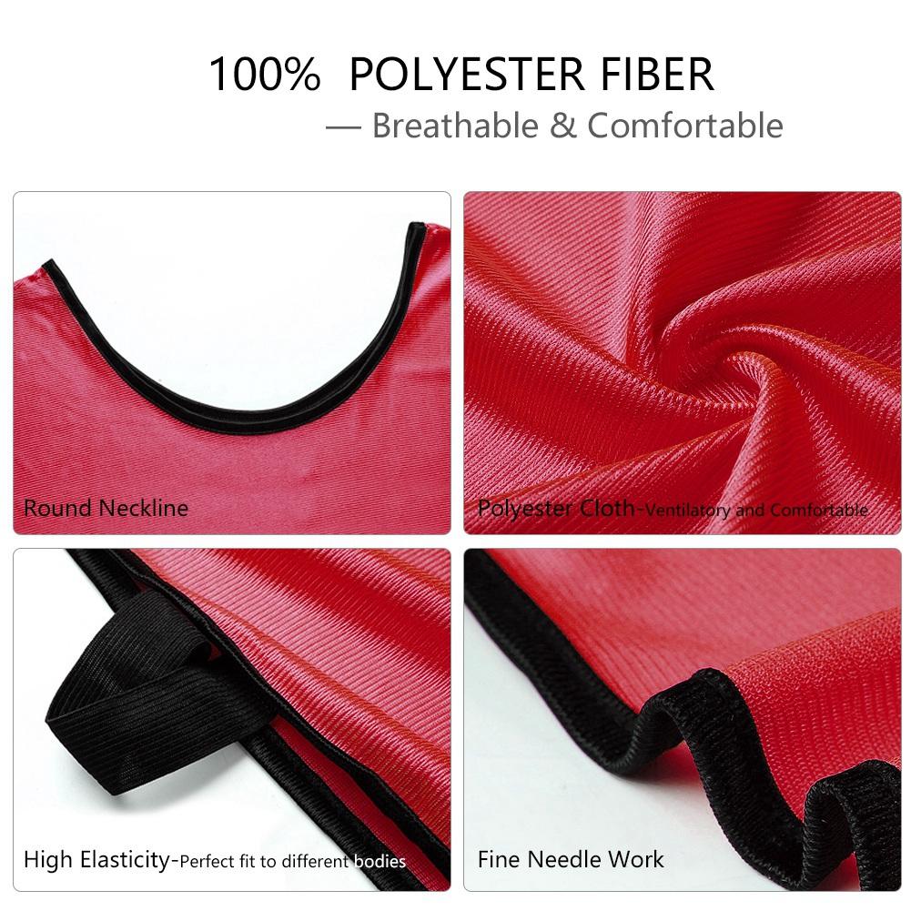 12 Pack Jerseys Bibs Breathable Adults Football Scrimmage Training Vests for Volleyball Soccer