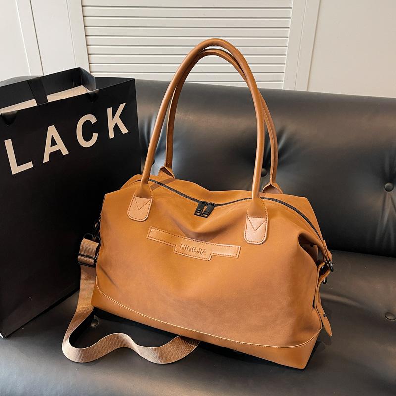 Travel bag Large capacity handbag Outdoor sports fitness bag Women's short-distance travel Luggage storage bag