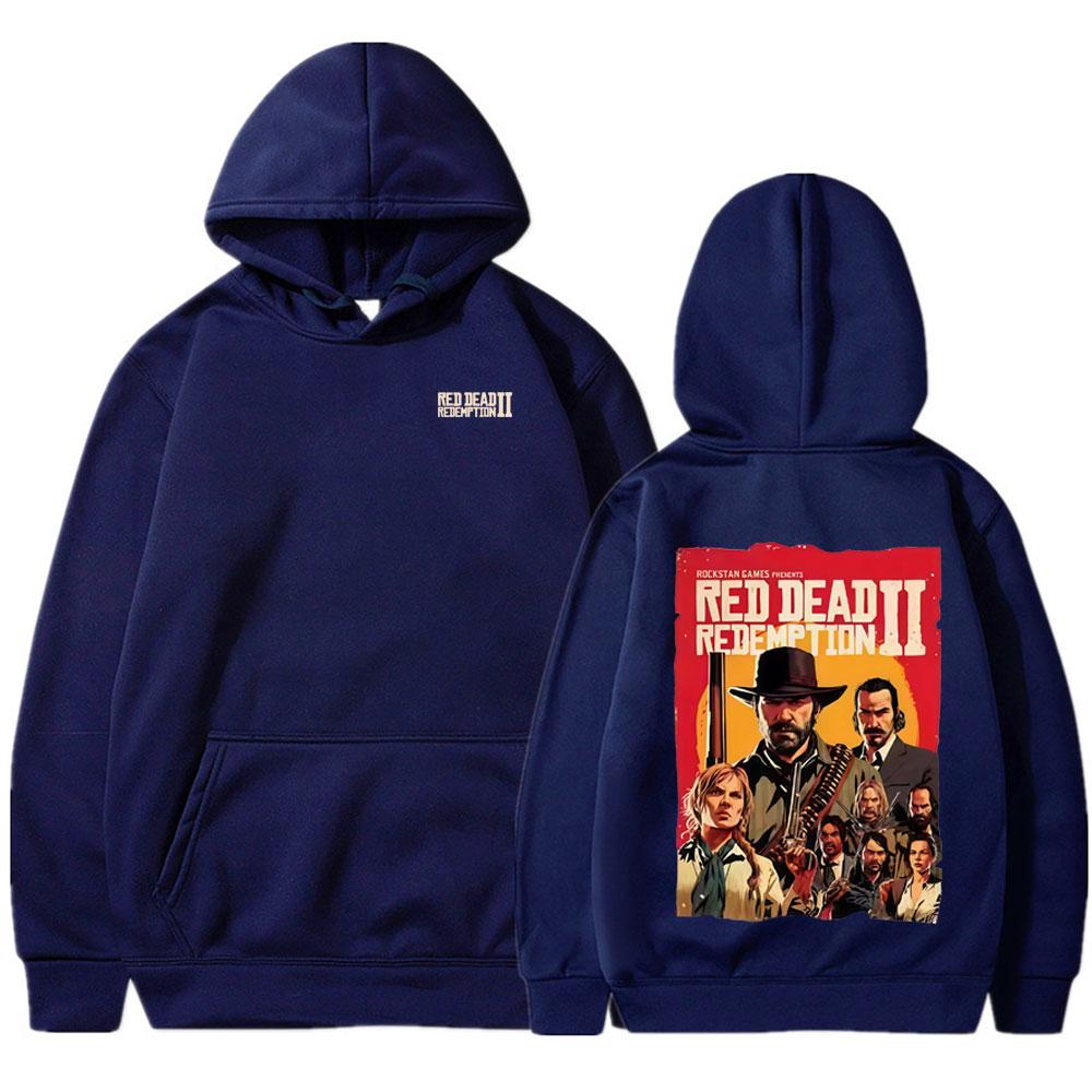 Red Dead Redemption 2 Graphic Hoodie Men Women Harajuku High Quality Fashion Couple Sweatshirt Casual Long Sleeve Oversized Wear