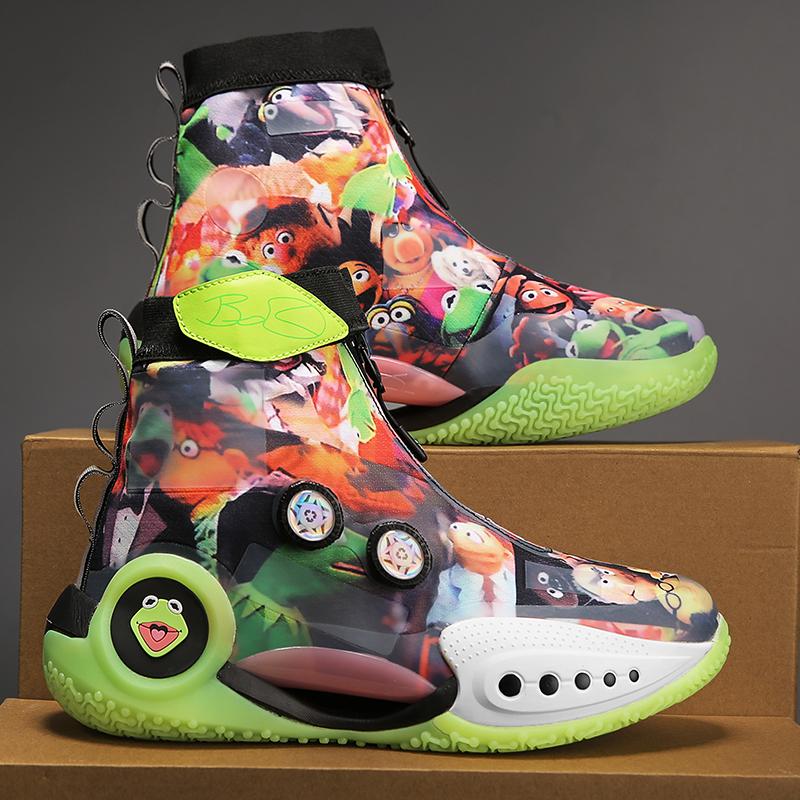 Pánské basketbalové boty Prodyšné odpružení Protiskluzové Odolné Běžecké boty Gymnastický trénink Atletické basketbalové tenisky pro ženy