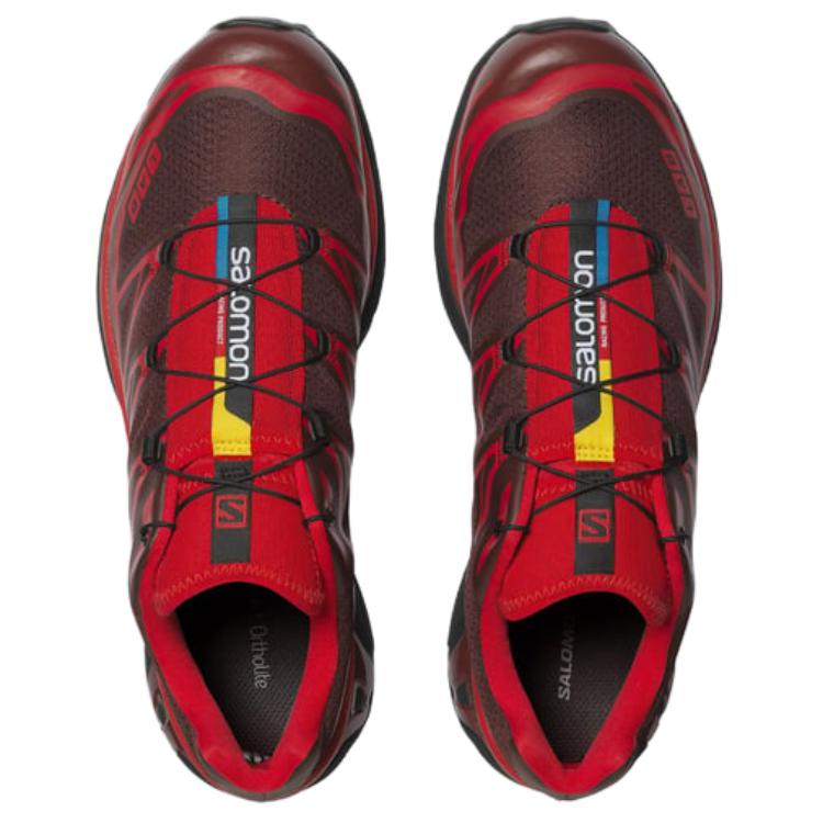 SALOMON XT-6 Rum Raisin Fired Brick Unisex Sneakers High-Risk-Red L47582100