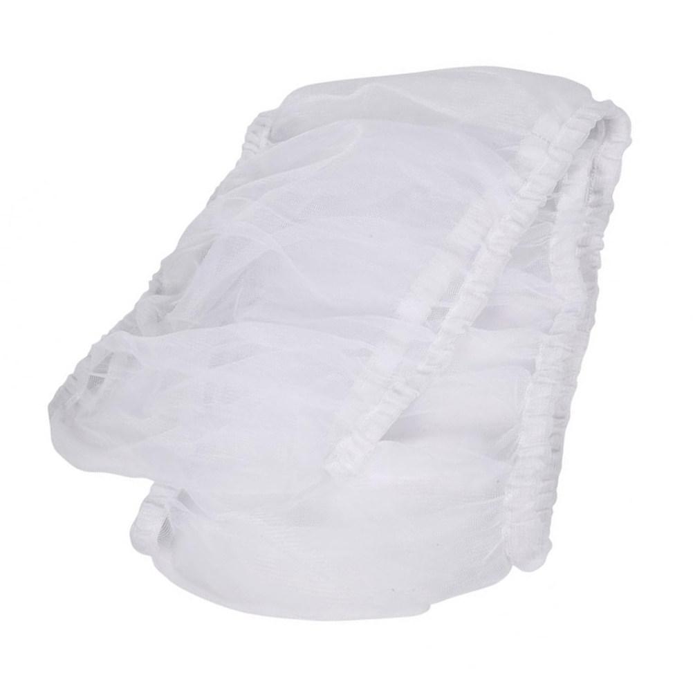 Bird Cage Mesh Catcher Net Cover Skirt Size S White Heavy Duty Elastic Secure Fit Breathable Cage Cover Catcher
