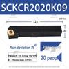 75° CNC Screw-in External Turning Tool Holder SCKCR2020K09/2525M12 for Lathe Machines