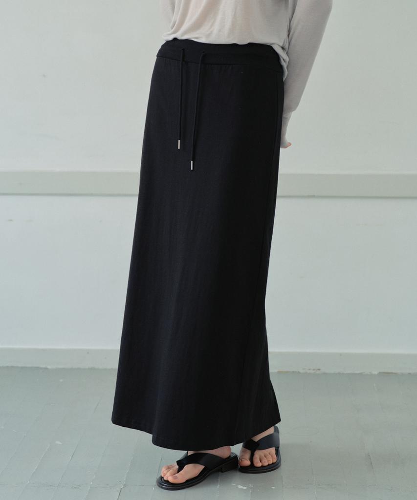 Wednesday Oasis For Woman Silket Basic Long Skirt_Black(Wb6Sk03)