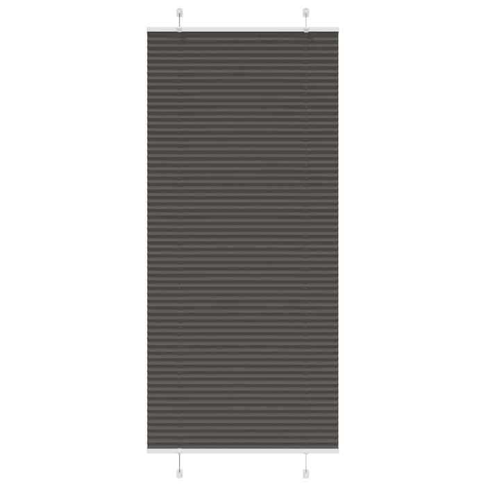 VidaXL Store Plissé Noir 90x200 Cm Largeur Du Tissu 89,4 Cm Polyester, Window Pleated Blind, Accordion Blind, Blind 4015158