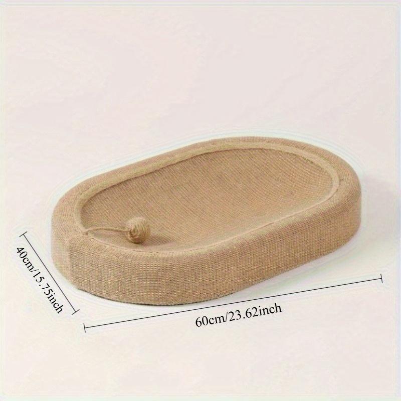 

1 шт. Дряпалка для котів Extra Large, овальна, сизалева, гніздо для котів, зносостійка, не осипається, коробка-дряпалка для котів, товари для котів 40*60cm/15.75*23.62in