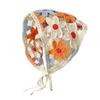 Creative Multicolor Knitting Flower Headband Little Daisy French Crochet Triangle Headscarf Spring Outing Pastoral Style Scarf