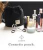 Makeup Cosmetic Makeup Quilted [Rizdays] Pouch, Pouch, Pouch, Self-standing, Vertical, Nylon, (smoke Khaki)