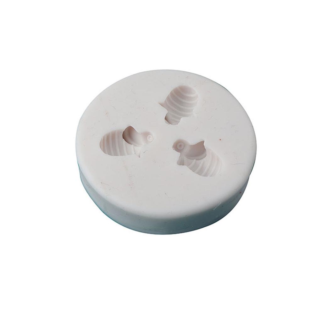 3/7-cavity Bee-Candy Fondant Molds Bubble Little-Bee Shape Baking Silicone Molds for Cake-Decoration Chocolate Crafts