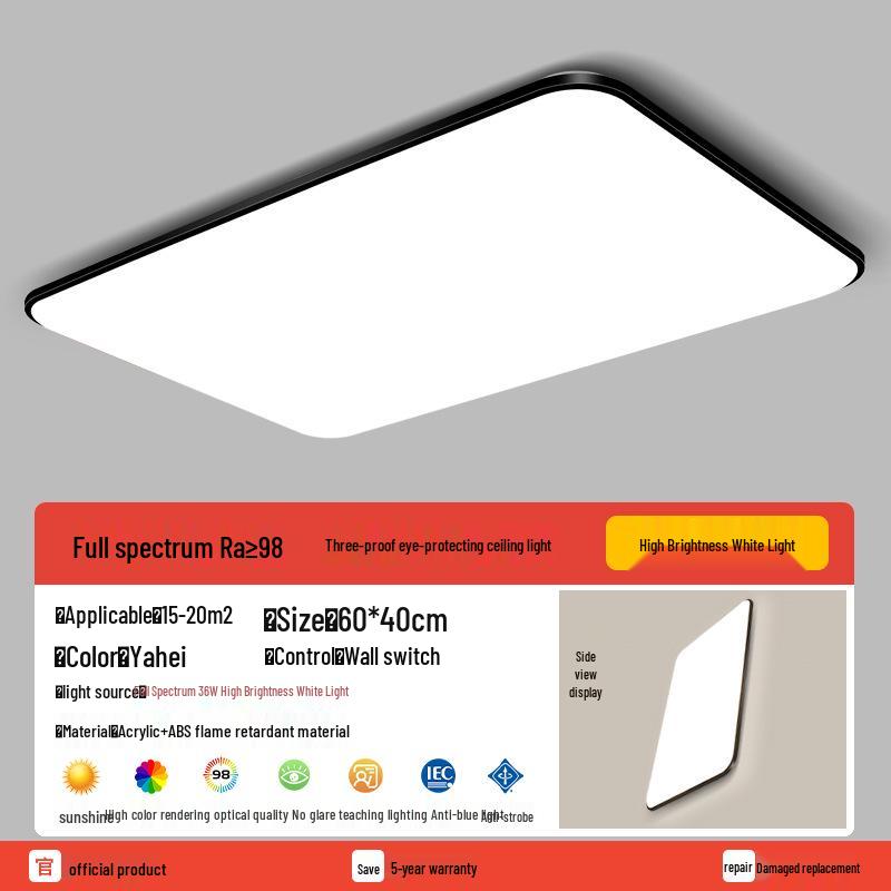 Round Waterproof LED Ceiling Light for Kitchen, Bathroom, Bedroom, Balcony, or Corridor