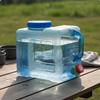 Portable Water Container Builtin Faucet Large Capacity Carrier LeakResistant Seal for Campers,