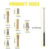 Pair 16Inch Black Mast AM/FM Aerial Radio Antenna Replacement For Harley Metal