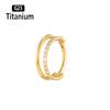 ASTM f136 Titanium Piercing Hinged Segment Septum Hoop Nose Rings Clicker Ear Cartilage Tragus Helix Conch Body Jewelry Earrings