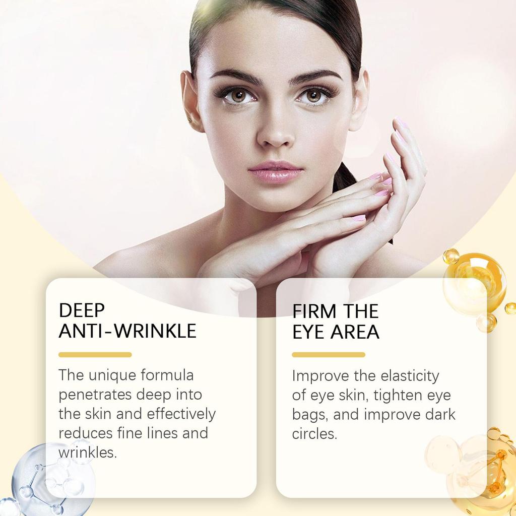 HOYGI Retinol Eye Cream Anti Dark Circles Puffiness Lightening Eyes Bags Fade Fine Lines Smoothing Brightening Lifting Skin Care