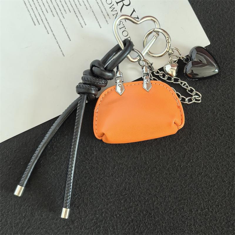 Miu-Style Mini Leather Keychain Bag Pendant