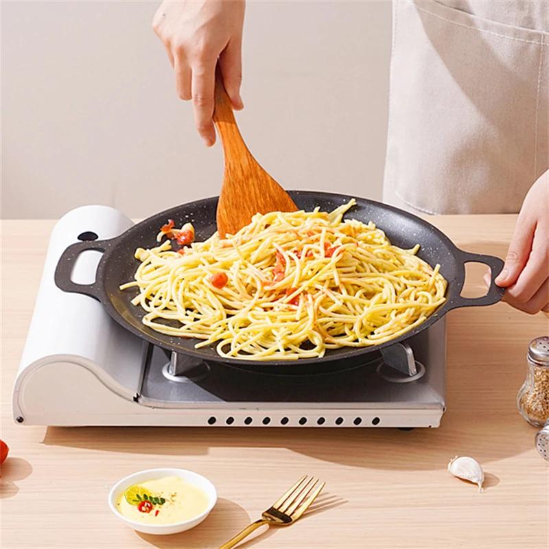 Grilling Pan Non-stick Baking Dishes Pans Multi-purpose Induction Cooker for Outdoor Camping Bakeware Steak Flat Coking Pan