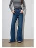 JOCORBEI Supermodel Four-Way Stretch Women's Mid-High Waist Micro Flare Slim Jeans