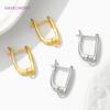 18K Gold Plated Brass Shvenzy Earwire Fasteners,Earring Fixtures,Accessories For Earrings,DIY Jewelry Making Supplies