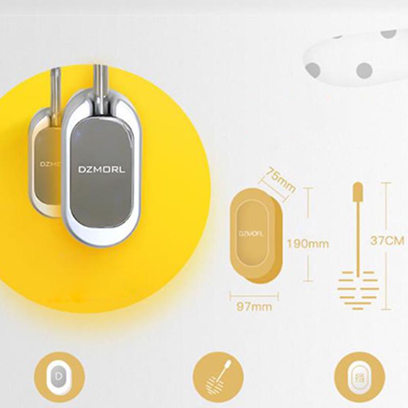 Nerezový toaletní kartáč Sada nástěnného držáku na toaletní kartáč pro domácnost Clean Tool