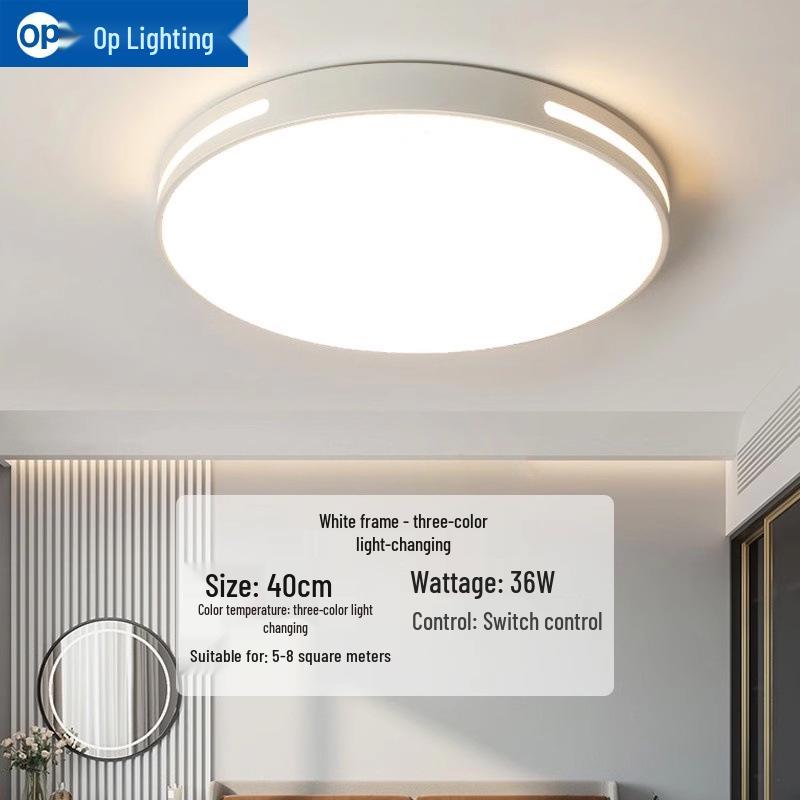Ultra-Thin Minimalist LED Ceiling Light for Living Room, Dining Room, Bedroom - Modern Whole House Lighting Package