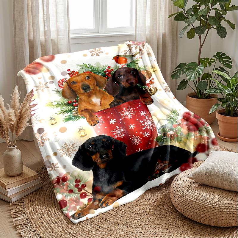 

Chihuahuas in Sunflowers blanket Personalized Name Flannel Blanket Soft Cozy Plush Throw for Sofa Bed Lightweight Home Decor 75x90cm