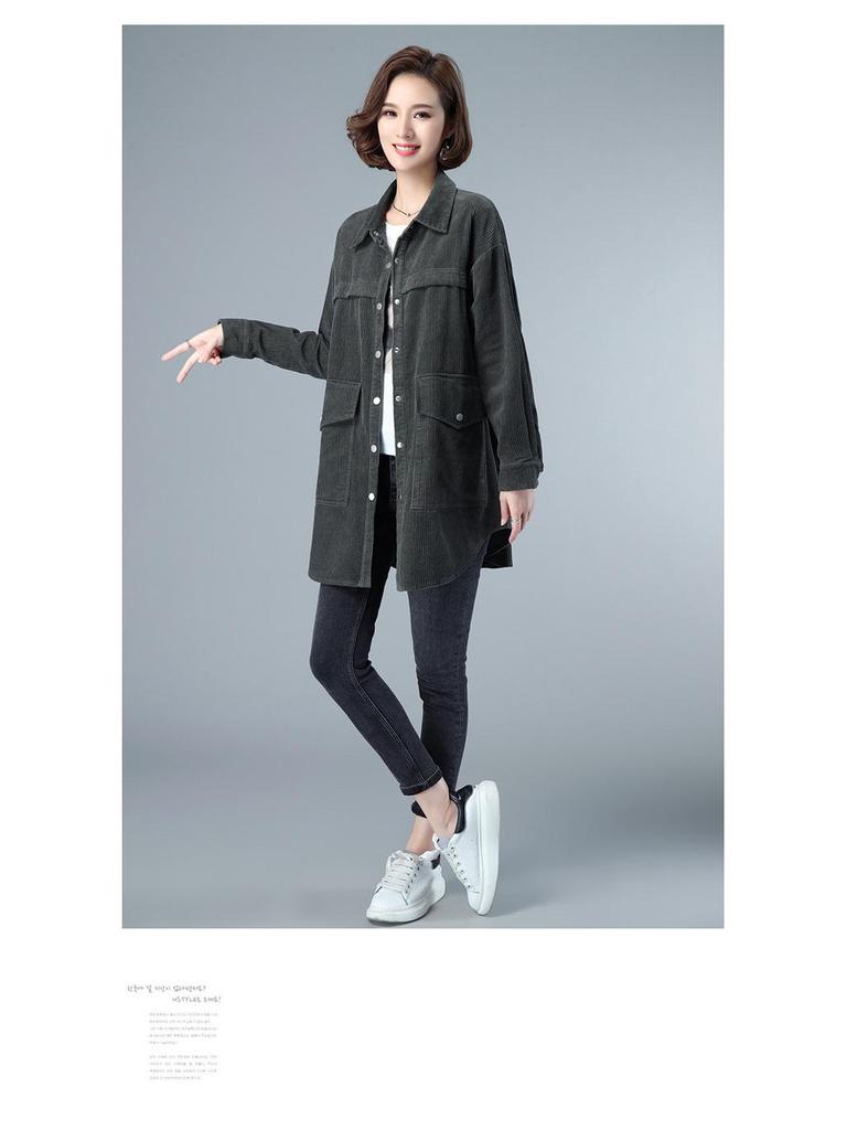 2024 Plus Size Fashion Blouse for Middle-Aged & Elderly Women - Spring/Autumn Rich Lady Shirt Jacket