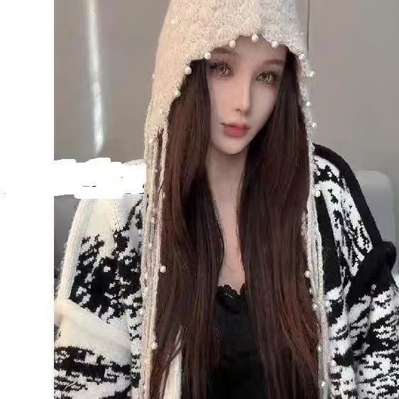 Floral Knit Beanie Hat For Women With Ear Protection And Cozy Warmth For Autumn Winter Seasons
