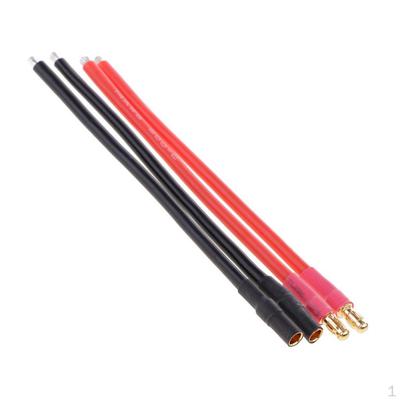 4 Pieces 3.5mm Banana Plug RC Vehicle Batttery Connector Cable Wire 14WAG Male and Female