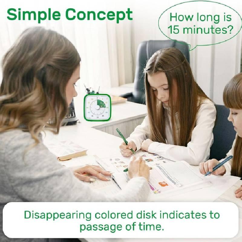 60 Visual Minute Timer Cartoon Dinosaur Silent Disk Timer For Kids And Adults