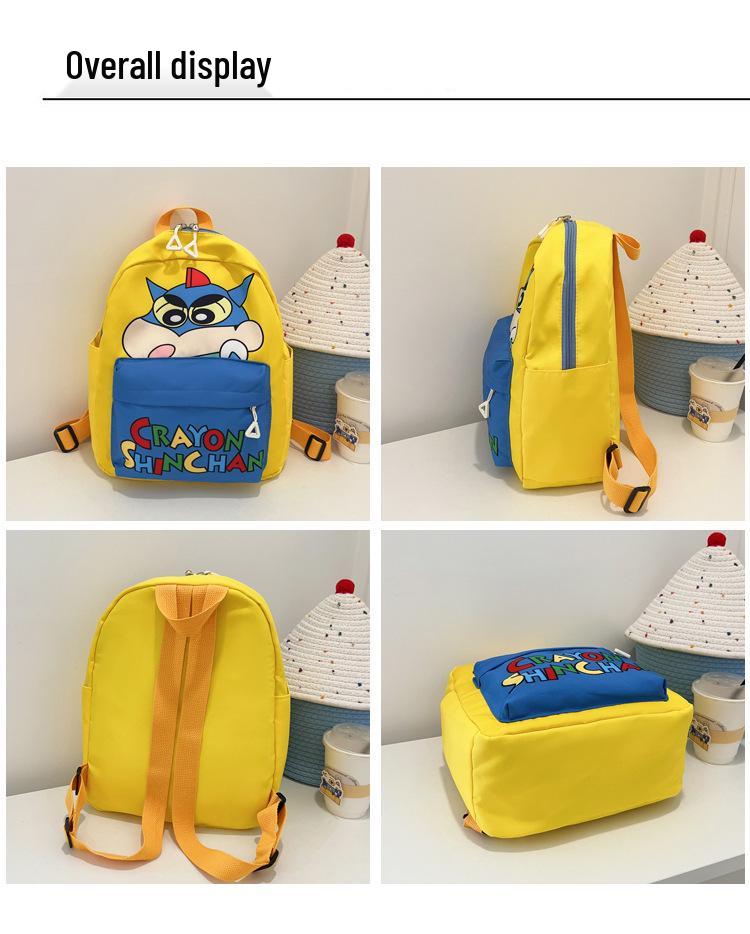 Uroczy plecak Crayon Shin-chan dla dziewczynek - Codzienny, Wszechstronny, Duża pojemność Tornister