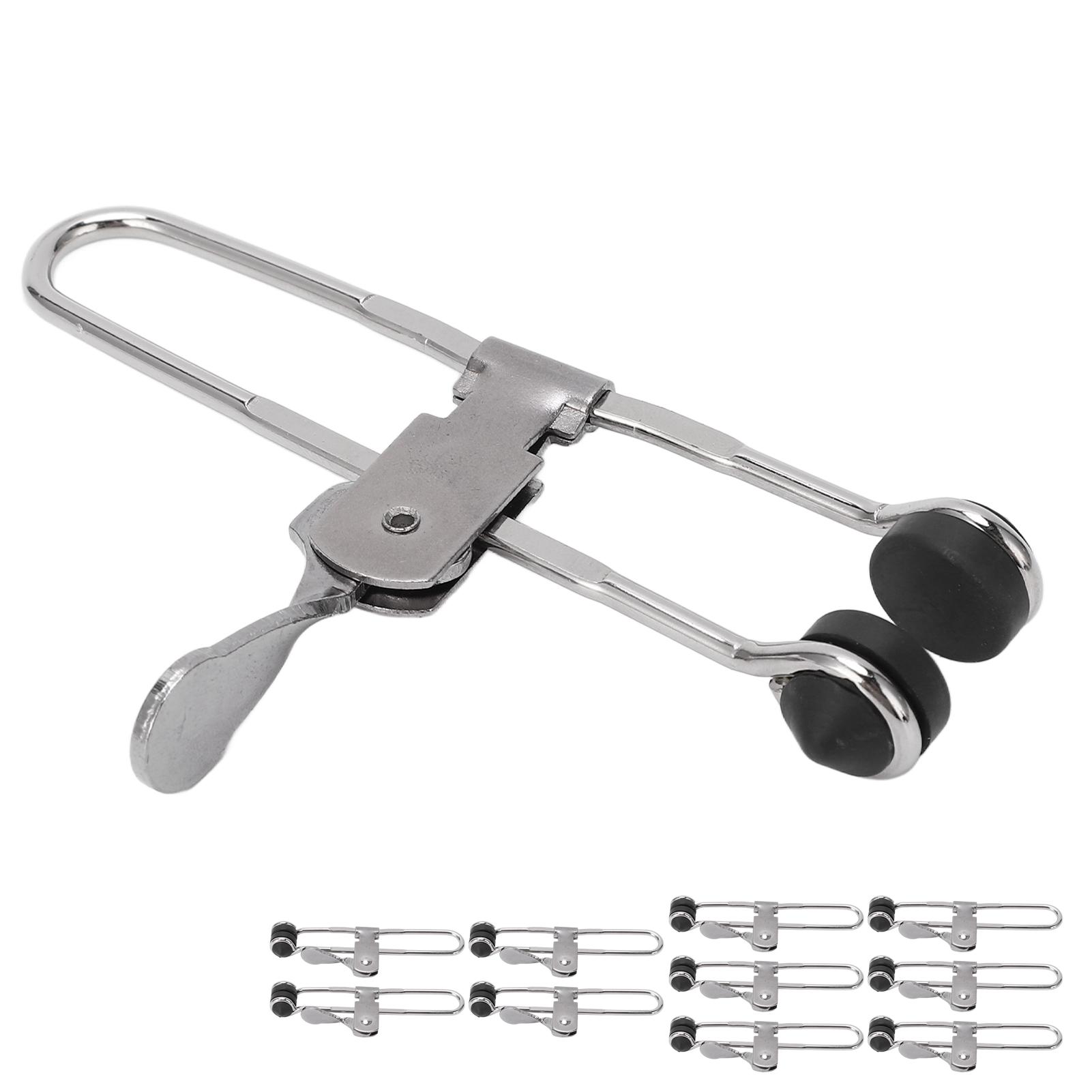 

10PCS Lever Action Grid Clamp Multifunctional Stainless Steel Rust Proof Tile Mounting Clips
