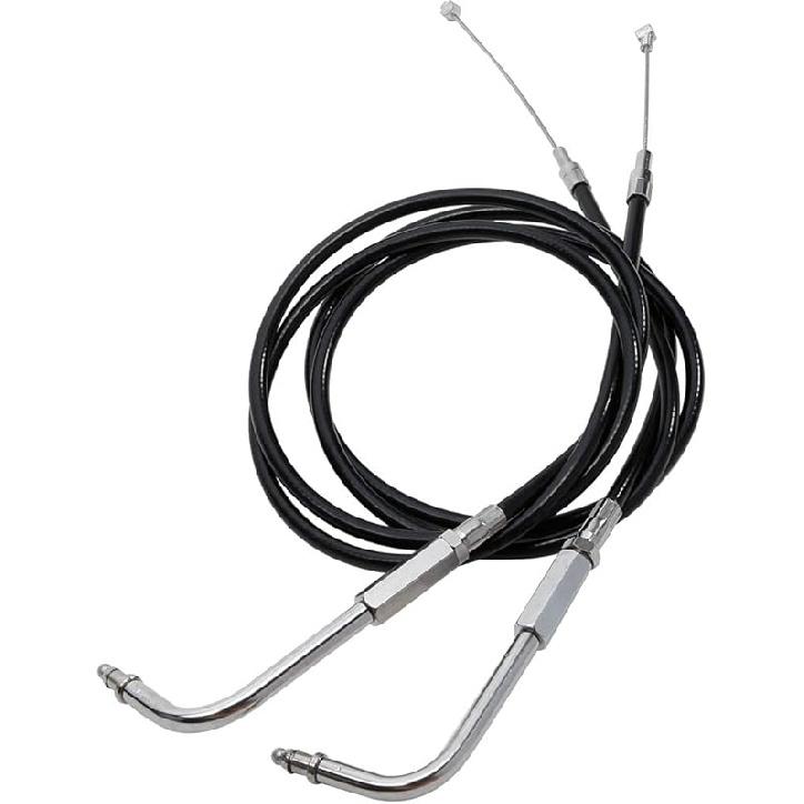SLMOTO 80CM Black Motorcycle Throttle Cable Fit for Harley Sportster XL883 XL1200