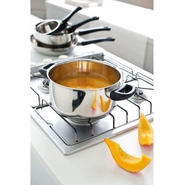 BEKA Faitout avec couvercle Polo - Ø 28 cm - Gris - Tous feux dont induction