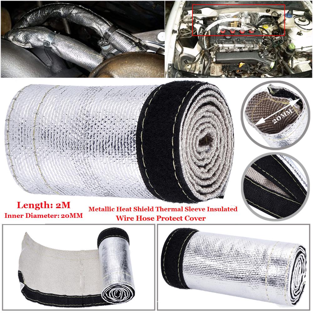 Heat Resistant Heat Shield Sleeve Protect Cover 1 Pcs
