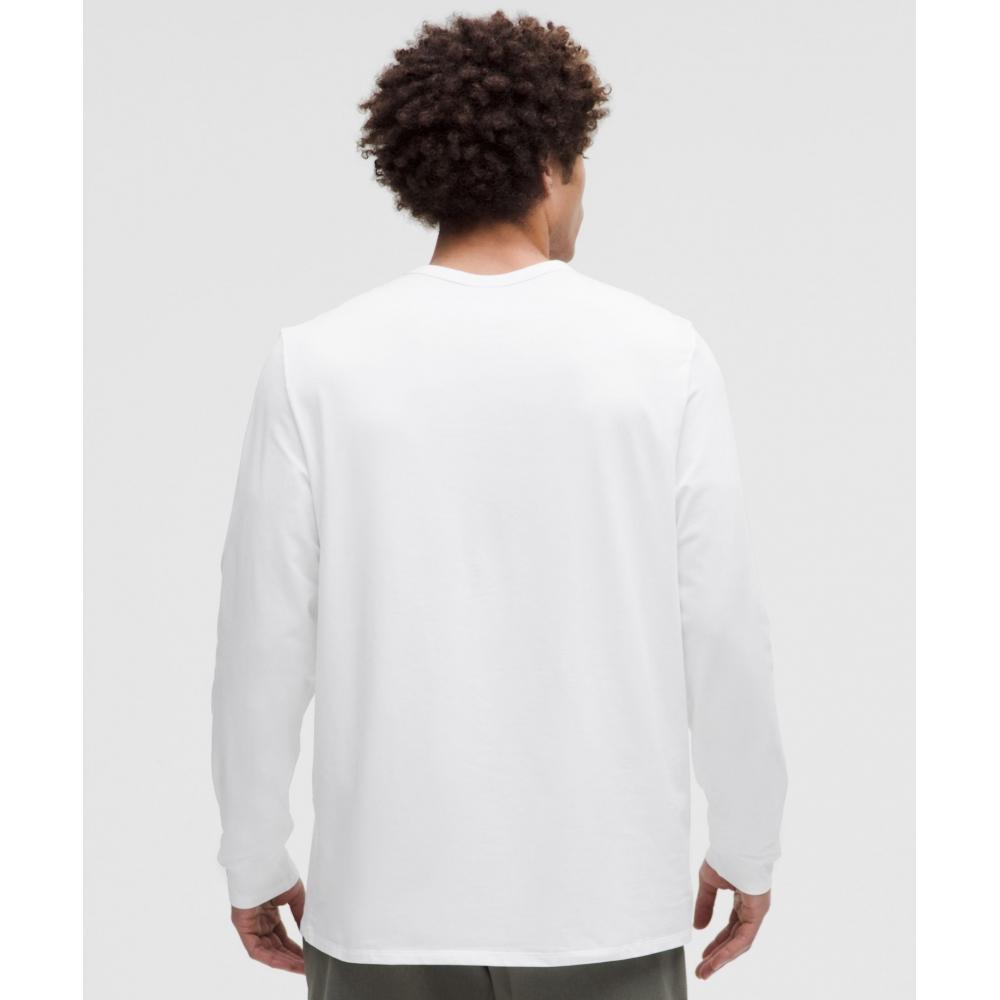 Lululemon Organic Cotton Classic Fit Long Sleeve Shirt White