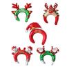 5pcs Christmas Hair Clasp Balloons Christmas Headdress Balloons Santa Claus Christmas Decorations Christmas Party Decorations