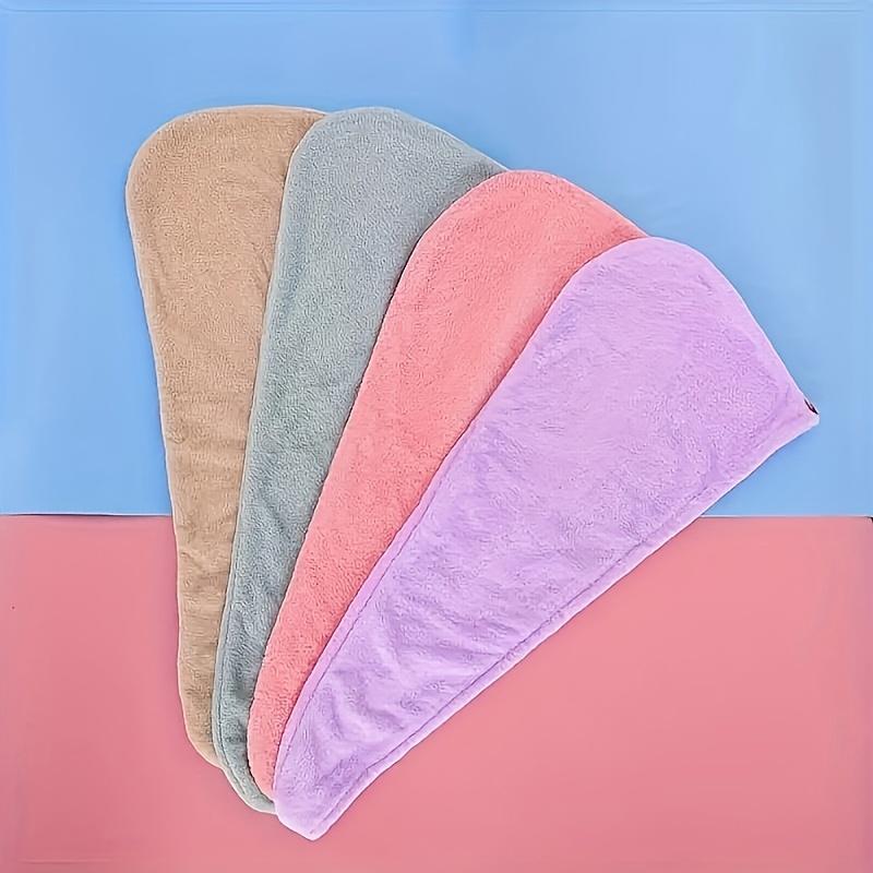 1pc Microfiber Hair Towel Wrap Quick Dry, Super Absorbent for All Hair Types Polyester Hair Drying Cap, Bathroom Accessory
