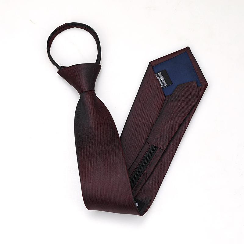 Black Zipper-Free Lazy Blue Men And Women Business Dress Interview To Work Groom Wedding Korean Version Narrow Tie