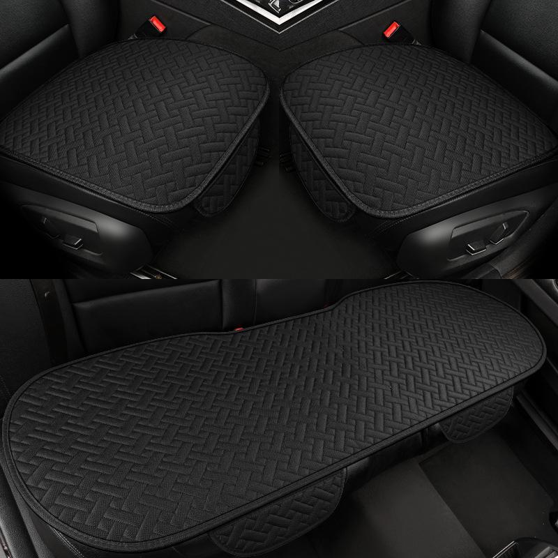 Linen Seat Covers For Car, Non-Slip Soft Breathable Car Seat Protector Universal Fit Most Automotive, Van, SUV, Trucks