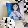 Anime Glasslip Pillow Case Fashion Square Pillowcase Bedroom Sofa Room Ins Decoration Leisure