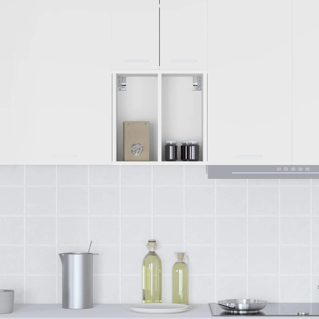 Hanging Cabinet with Storage White 40 x 29.5 x 40 cm Engineered Wood