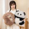 Cartoon Panda Hedgehog Plush Pillow Lumbar Cushion For Kids And Sofa Decor