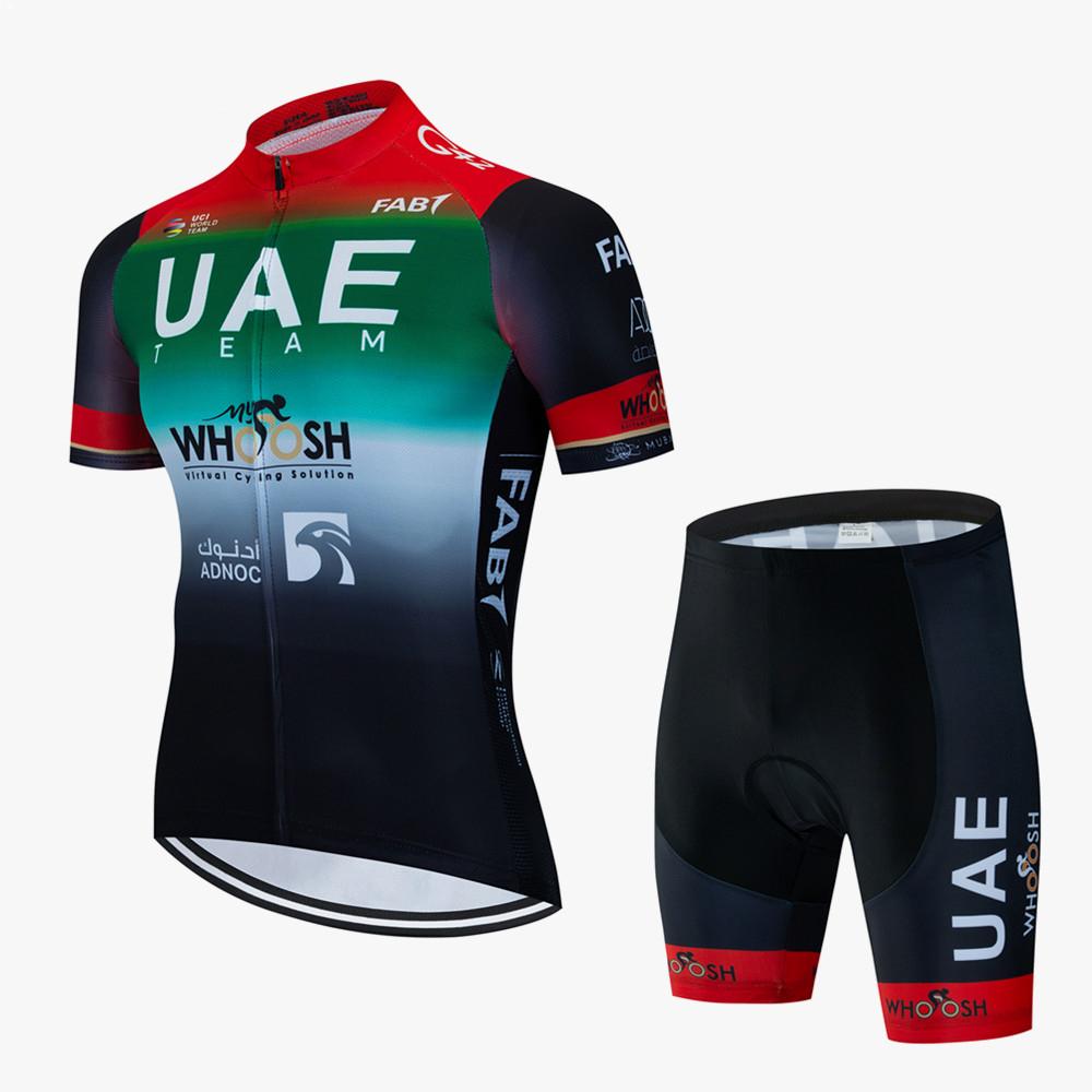 Förenade Arabemiraten Cykeltröja Set Cykeldräkt Mountainbikes Sommaroutfit Cykelkläder för Män Mtb Tröja Bib Shorts Cykelkläder Cykel