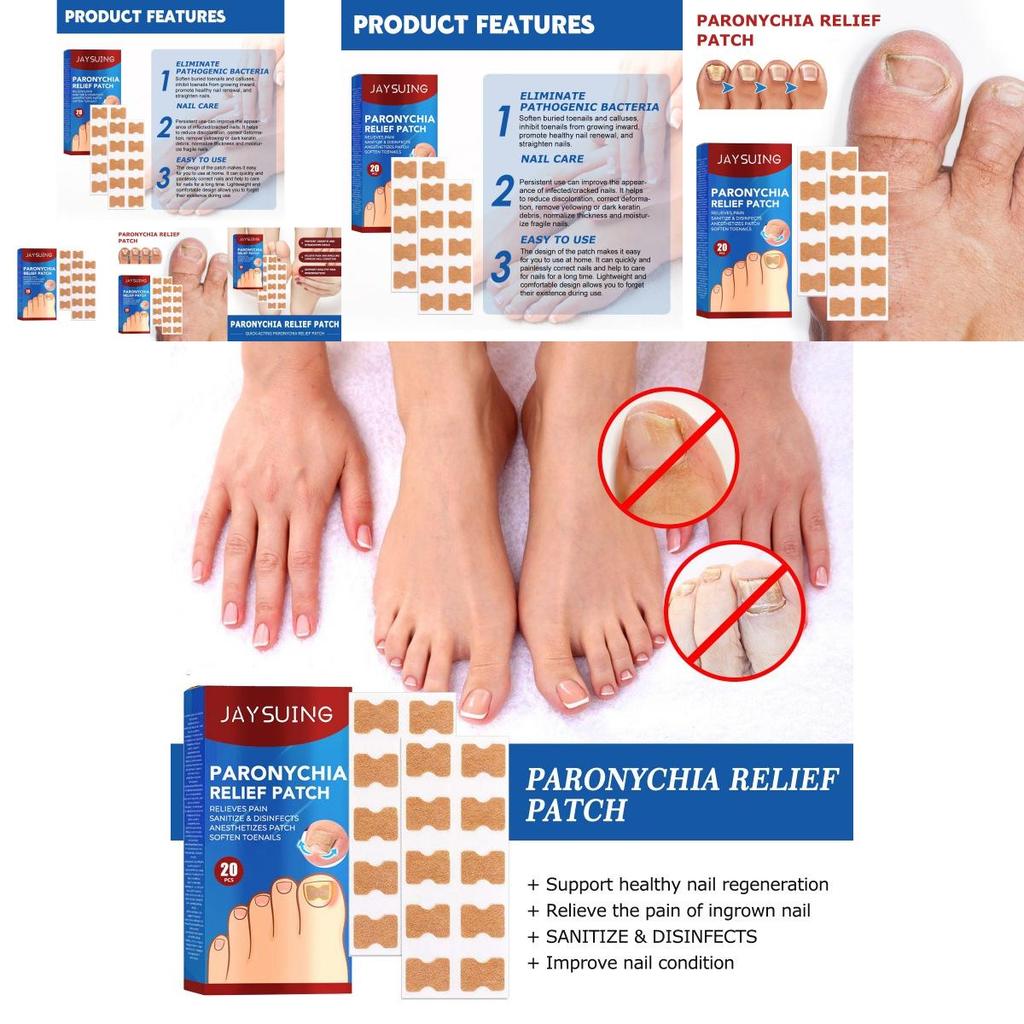 Jaysuing Thickening Nail Correction Patches For Ingrown Nails And Nail Health Care