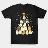 Funny Cats Christmas Tree Made In Australia T-Shirt