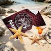 Custom Name Personalized Ajax Print Beach Towel, for Trip Camping Beach Party Home Decor, Birthday Gift for Family & Friends