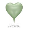 18-inch Heart-shaped Love Aluminum Film Balloons for Wedding and Party Decorations